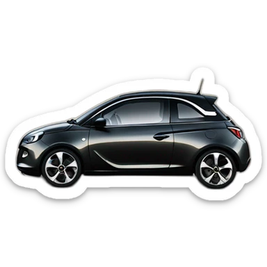 opel adam noire de profil sticker