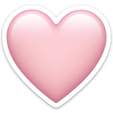 Light pink heart sticker