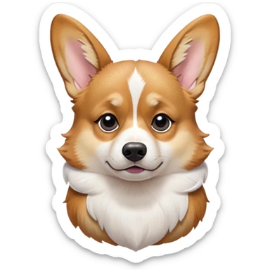Cinematic Meme-Worthy Grumpy Fawn Corgi Portrait Emoji, Head held high but eyes filled with dramatic disappointment, smooth fawn fur with striking white patches, deeply furrowed brow forming an unmistakable scowl, ears slightly angled back in disapproval, piercing brown eyes glaring with pure exasperation, Simplified yet hilariously over-exaggerated features, highly detailed, glowing with an aura of supreme annoyance, high shine, exhausted yet judgmental, stylized with an almost regal pettiness, bright but brooding, soft glowing outline, capturing the essence of a herder that has seen it all and is thoroughly unimpressed, so meme-worthy it feels like it could instantly become the next viral sensation of grumpiness! sticker