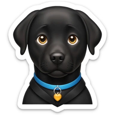 Black Labrador sticker