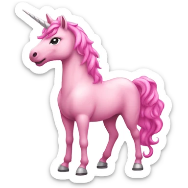 pink Unicorn Full Body sticker