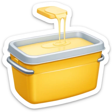 A butter tub sticker