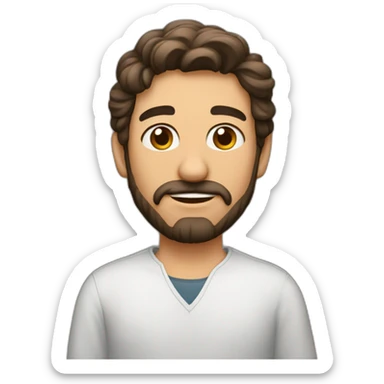 Hombre con mandíbula marcada sticker