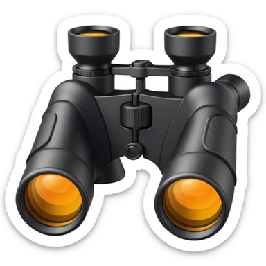 binoculars with large lenses sticker