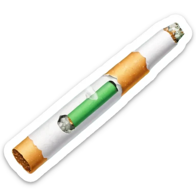 a green cigarrete, like the wpp one sticker
