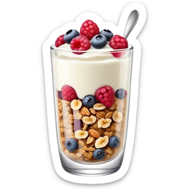 yogurt granola parfait sticker