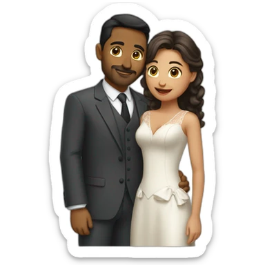 Pareja besando sticker