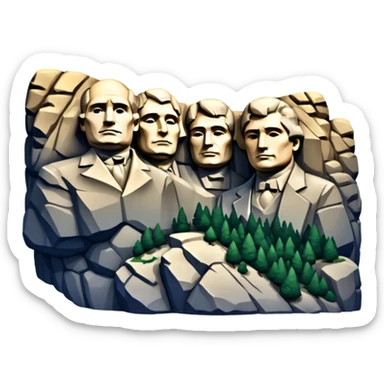 Mount Rushmore sticker