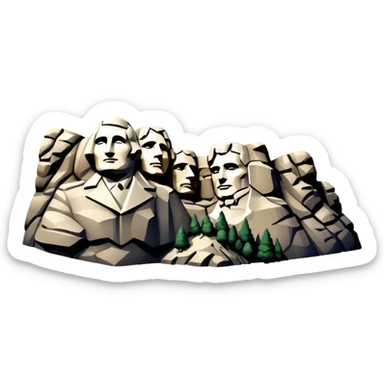 Mount Rushmore sticker