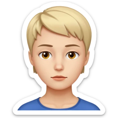 A person who has the sharpest jawline sticker