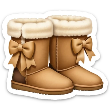 Uggs with bows  sticker