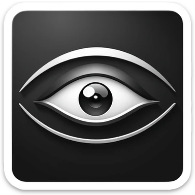 Luxury black & white logo for a video platform named InSights TV.
Modern, minimal, premium design.
Abstract eye, insight, or play concept.
Clean bold typography.
Monochrome only.
Flat vector style.
Not similar to YouTube logo. sticker