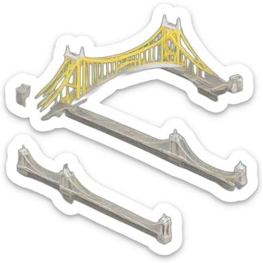 Pont de l’illusion vers la réalité. sticker