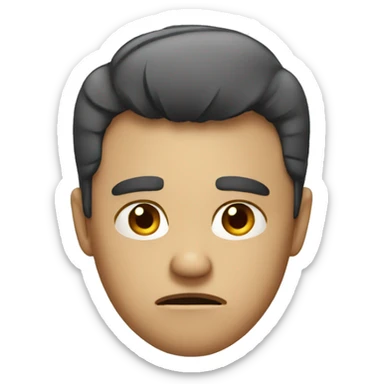 an annoyed person sticker