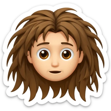 disheveled hair  sticker