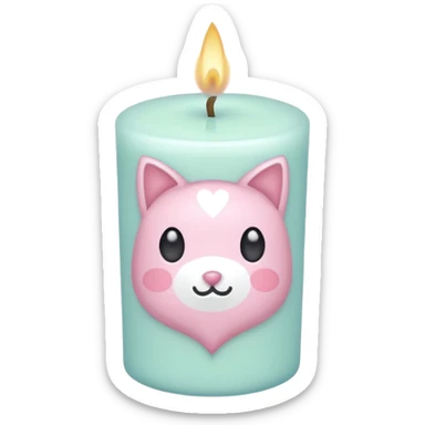 Cute kawaii gorgeous pretty pastel beautiful fairycore pastelcore detailed high quality trending aesthetic decoration candle sticker