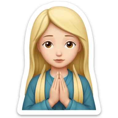 Mara prays (skyrim) sticker, white background sticker