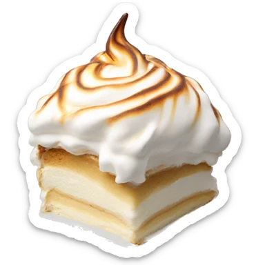 Baked Alaska dessert sticker