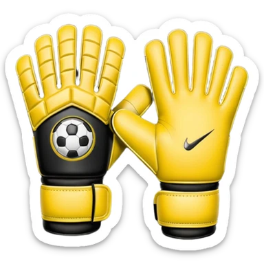 Football goalkeeper gloves sticker