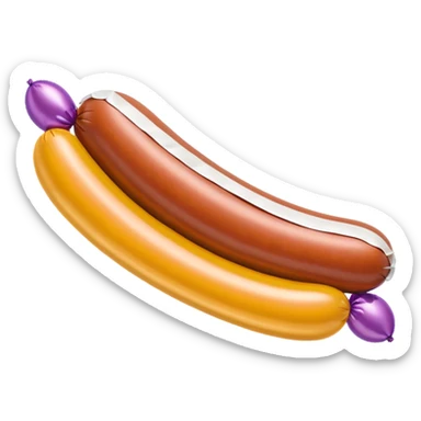 kielbasa jeff koons style inflatable balloon sausage sculpture art  sticker