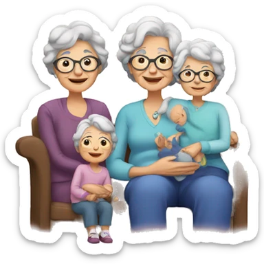 Granny with family sticker