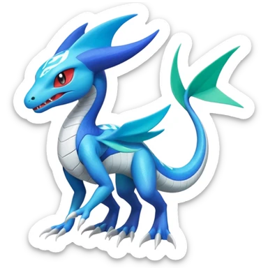 Meloetta-Inteleon-Salamence-Salandit-Latios-Fakémon-creature-hybrid sticker