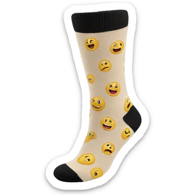 2 beige socks  sticker