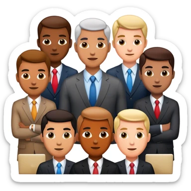 businessmen Photorealistic sticker