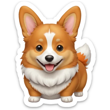 corgi dog sticker