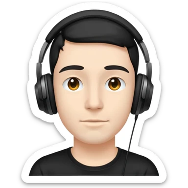 Quelqu’un qui écoute de la musique  sticker