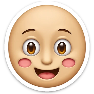 funny emoji with playful mischievous face expressing the idea that memes are all fraud sticker