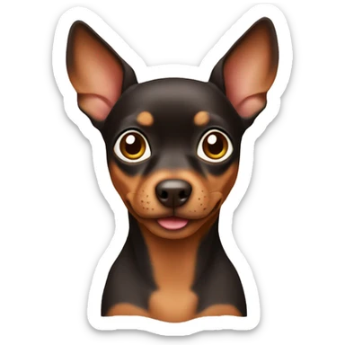 Mini brown pincher  sticker