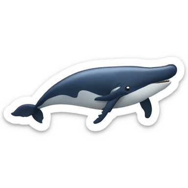 humpback whale singing sticker