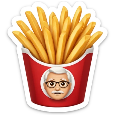 kfc french fries sticker