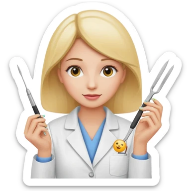 Girly Esthetician emojis sticker