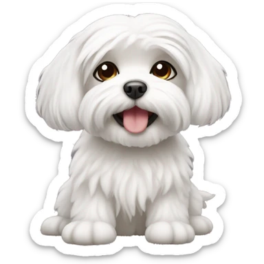 Cute Maltese  sticker