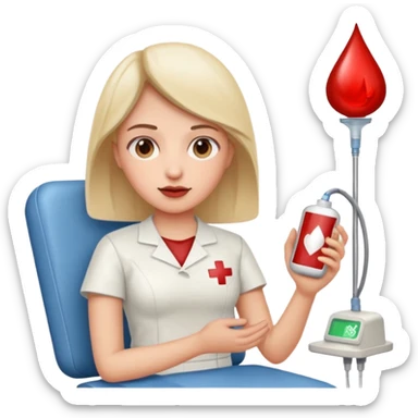 blood donation person team sticker