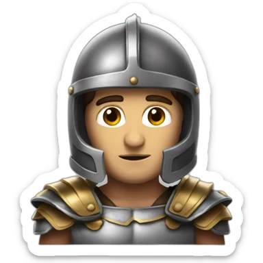 Paul Mescal wearing a gladiator helmet sticker