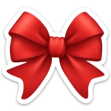 Red bow sticker