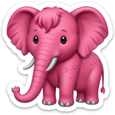 Hazme un elefante con piel de fresa sticker