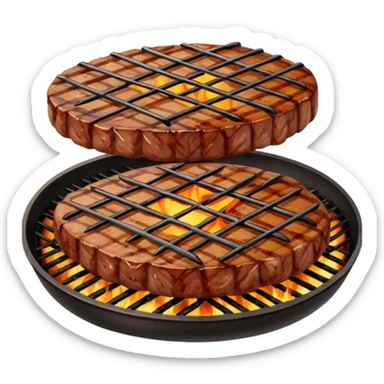 barbecue meat sticker