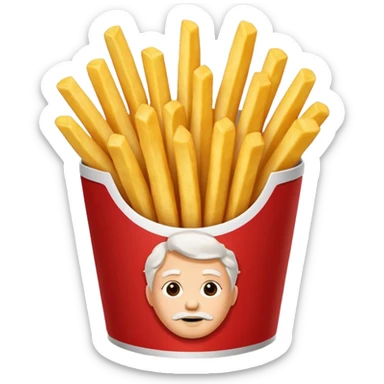 kfc french fries sticker