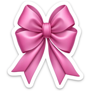 Pink tulips with a bow sticker