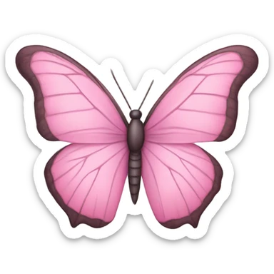 Mariposa rosa pastel  sticker