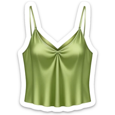 matcha colored silk camisole sticker