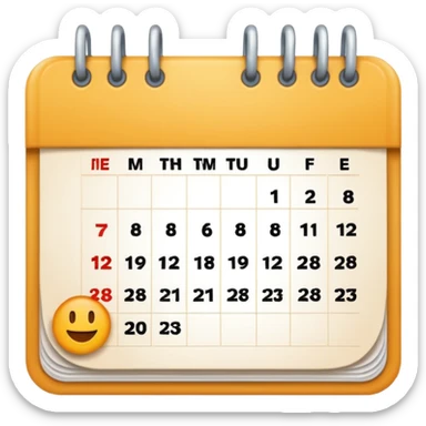 calender 02.28 sticker