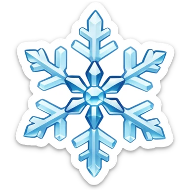 snowflake ice object icon, icy crystal shape, glossy frozen look, 3D cartoon, soft shadow, mobile game icon style, centered, clean background, no text, no watermark
 sticker