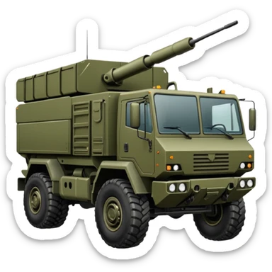 three-axle wheeled chassis himars sticker