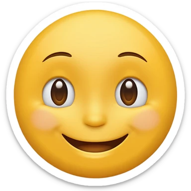 happy face nodding up and down sticker