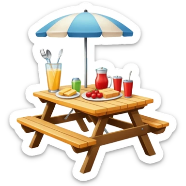 Picnic Table Items sticker